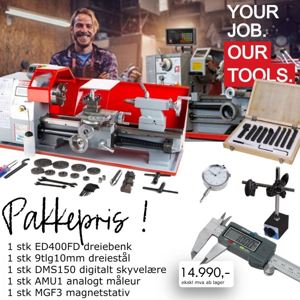 Pakkepris dreiebenk ED400FD